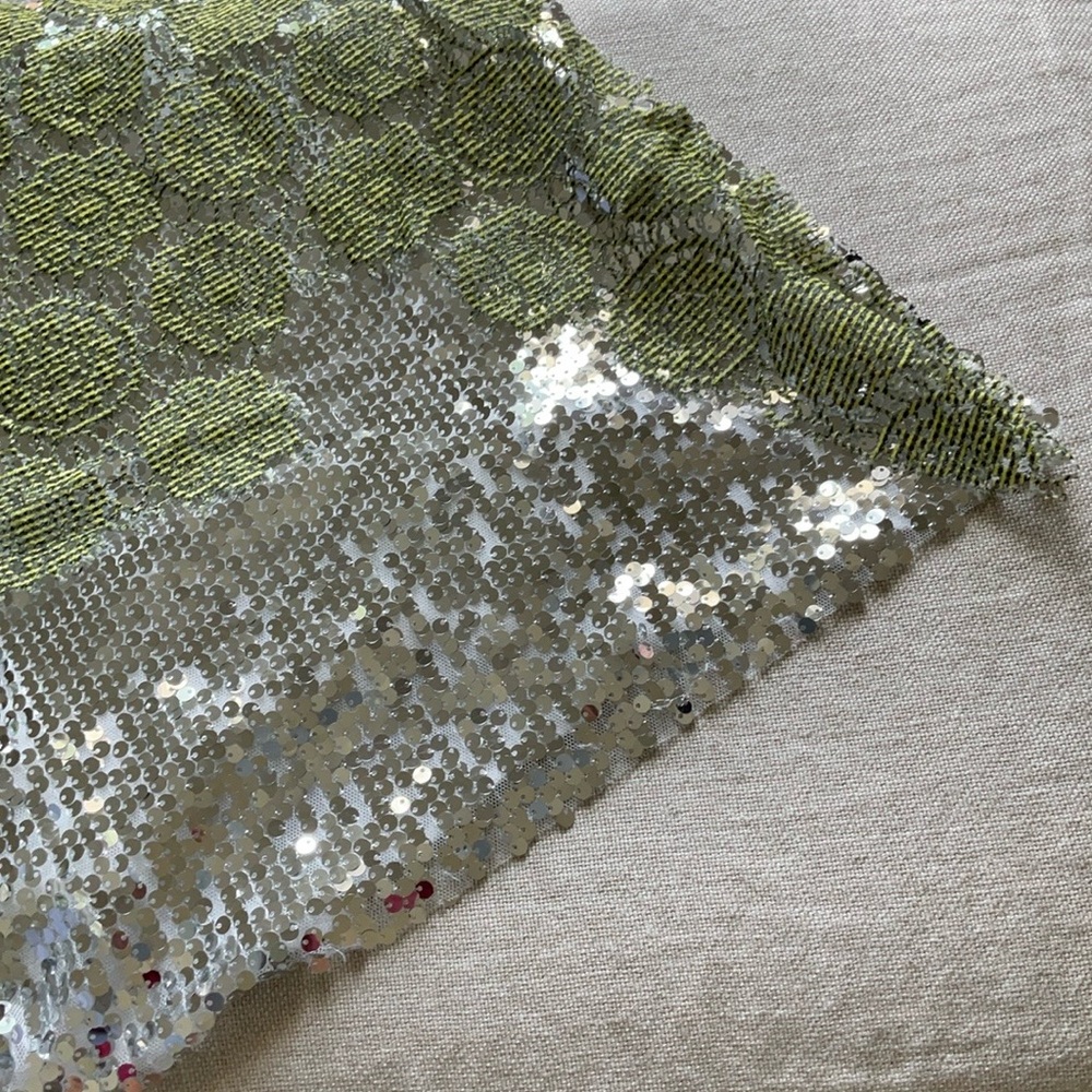 Zara Trafaluc Green and Silver Sequin Dress - Picture 8 of 16